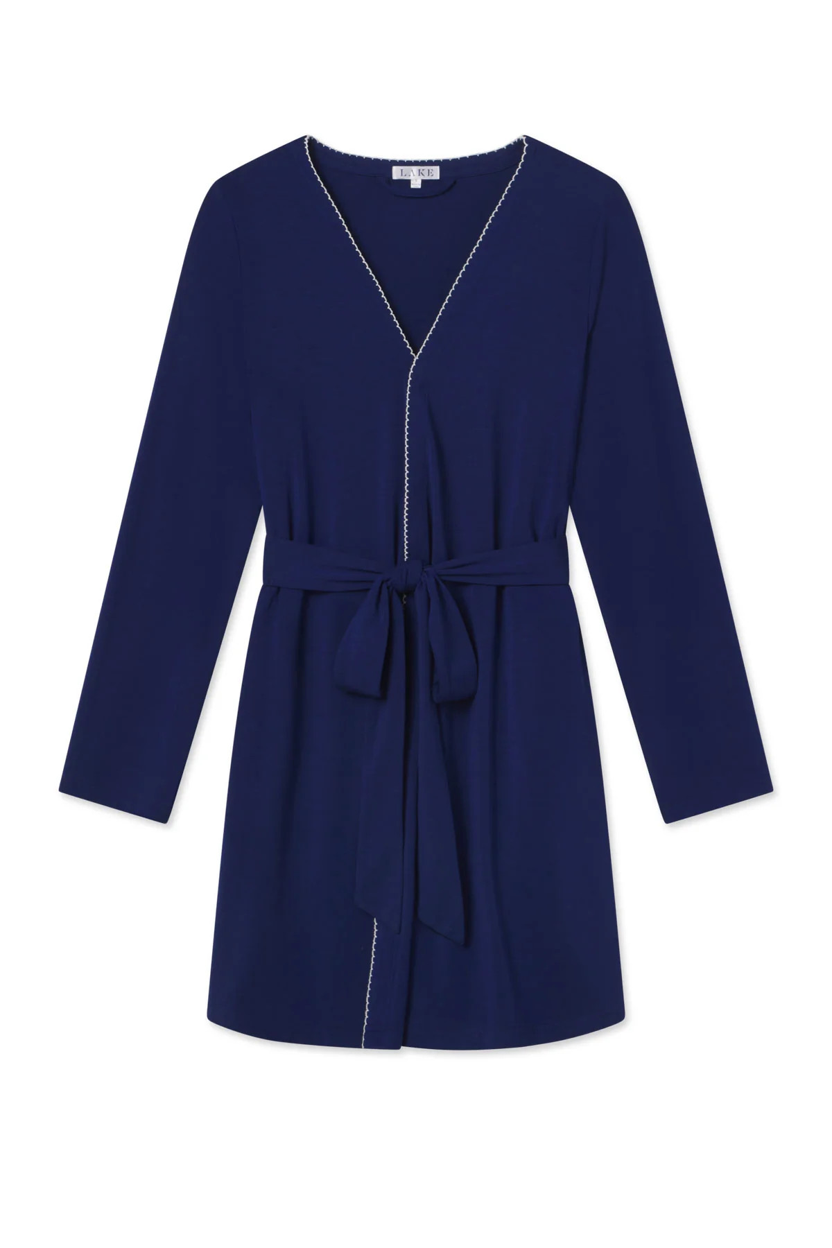 DreamModal® Short Robe in Blue Depths | Lake Pajamas