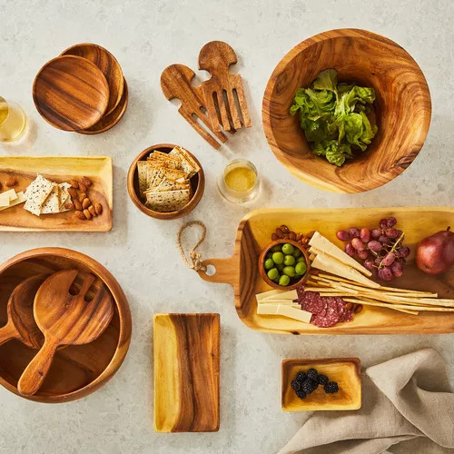 Sur La Table Acacia Wood Rectangular Platters, Set of 3 | Sur La Table