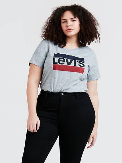 Levi's Perfect Graphic Tee Shirt (Plus Size) T-Shirt - Women's 1X | LEVI'S (US)