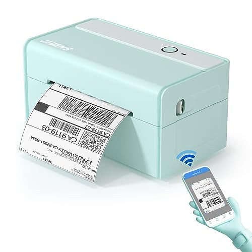 JADENS Bluetooth Thermal Label Printer -Wireless Shipping Label Printer for Small Business & Package, USPS, Etsy, Amazon, Compatible with iPhone, Windows, Android, 4x6, Label Maker, Green | Amazon (US)