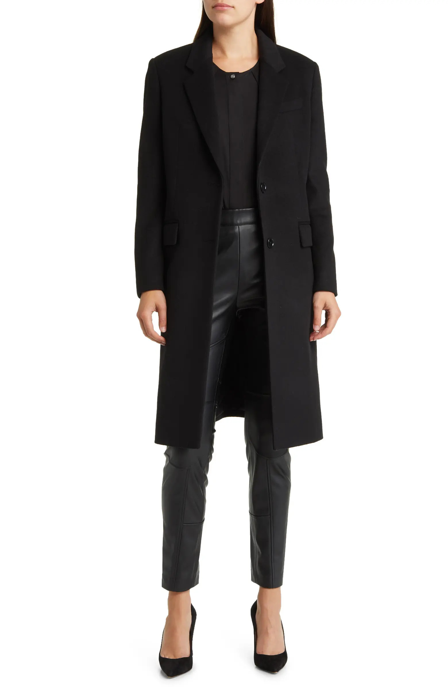 BOSS Catara Virgin Wool & Cashmere Coat | Nordstrom | Nordstrom
