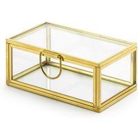 Glass Box, Gold, 9X5, 5 X 4 cm Wedding - 9X5.5 Wedding | Etsy (US)