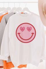 Heart Smiley Sweatshirt | Gunny Sack and Co