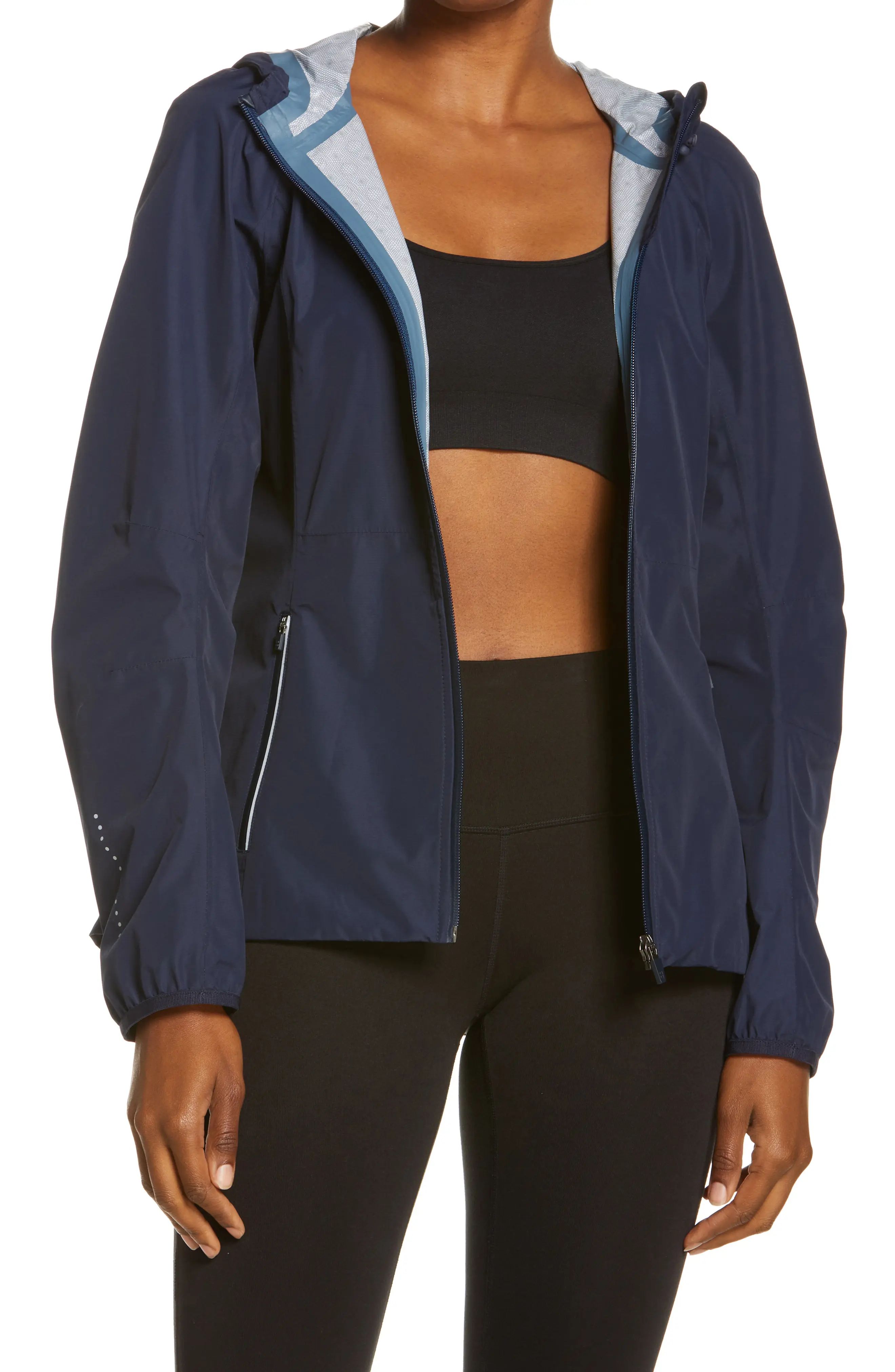 Sweaty Betty Commuter Cycling Jacket, Size Medium in Navy Blue at Nordstrom | Nordstrom