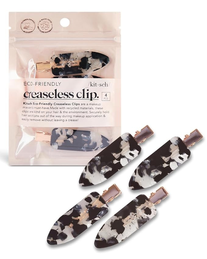 Kitsch Creaseless Hair Clips for Women - No Bend, No Crease Hair Clips For Styling, Makeup Applic... | Amazon (US)