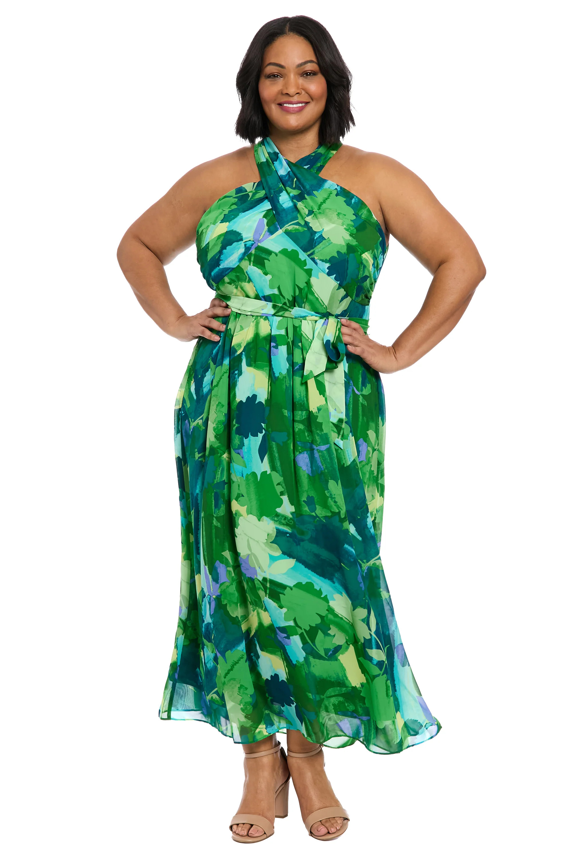 Onyx in Brushstroke Petunia | Maggy London