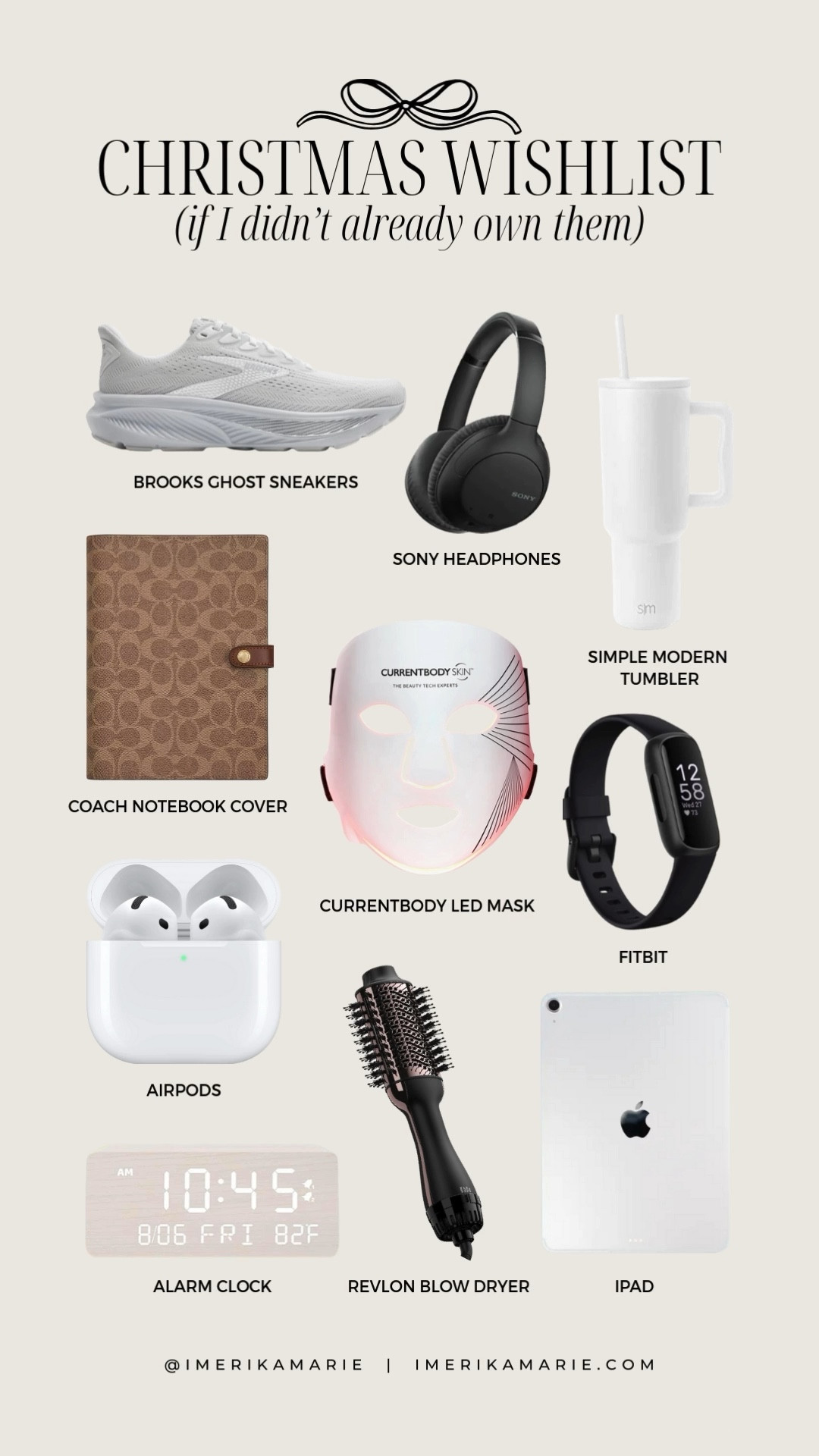 Christmas Wishlist (if I didn’t already own them)

RED LIGHT MASK: Use code “ERIKALED” for 20% off

gift ideas, gifts for her, gifts for him, gifts for friends, gift guide, gift wishlistt

#LTKGiftGuide #LTKSeasonal #LTKHoliday