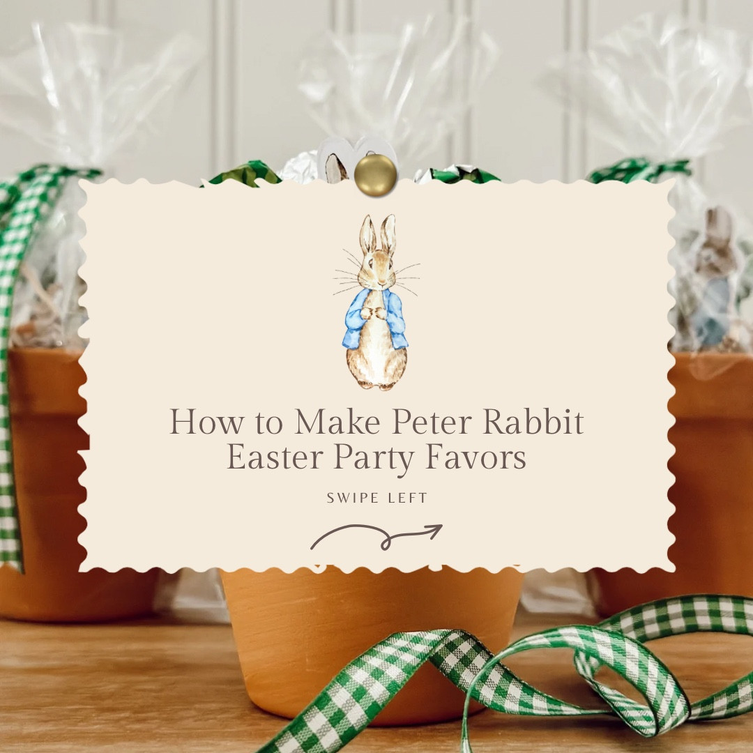 All the supplies you’ll need to make these adorable Peter Rabbit Easter favors. The full tutorial can be found on the blog! 

#LTKSeasonal #LTKFindsUnder50 #LTKHome