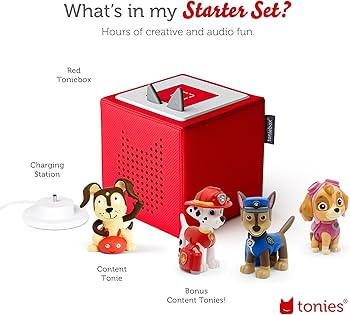 Toniebox Audio Player Starter Set with Chase, Skye, Marshall, and Playtime Puppy - Listen, Learn,... | Amazon (US)