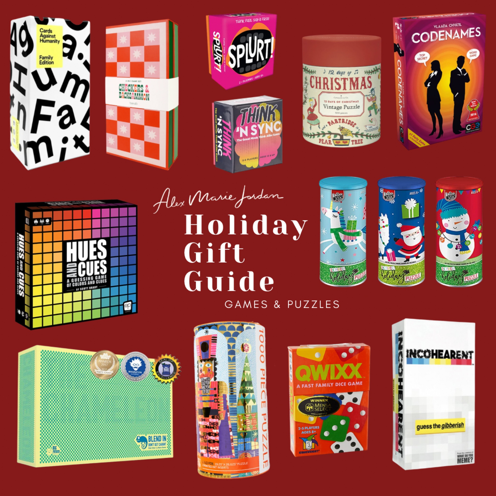 2022 Holiday Gift Guide games and puzzles. Gift ideas for game lovers, puzzles, family gift ideas, game night, puzzle night. 

#LTKfamily #LTKGiftGuide #LTKHoliday