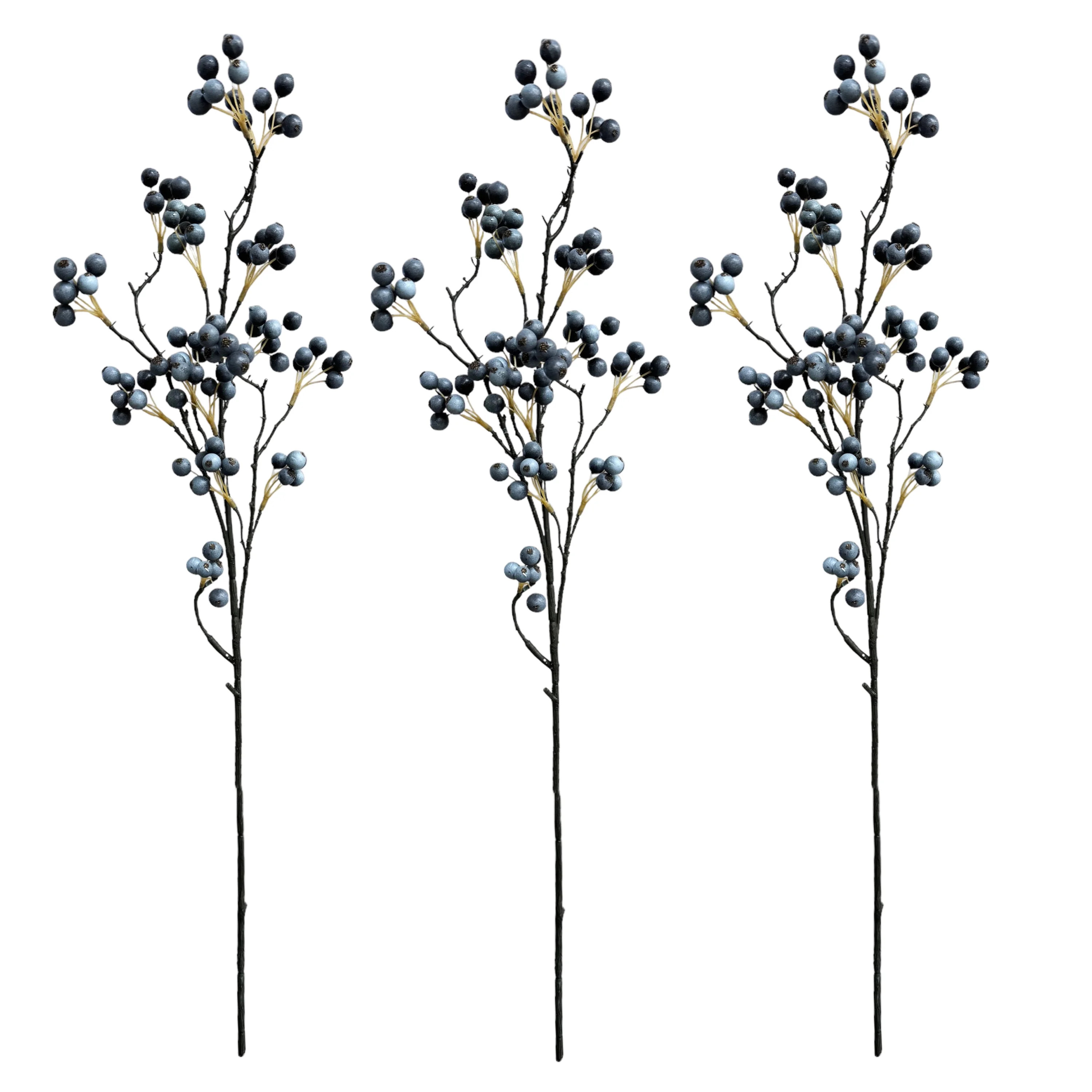 31-Inch Tall Artificial Christmas Berry Stems for Holiday Decor Set of 3 | Walmart (US)