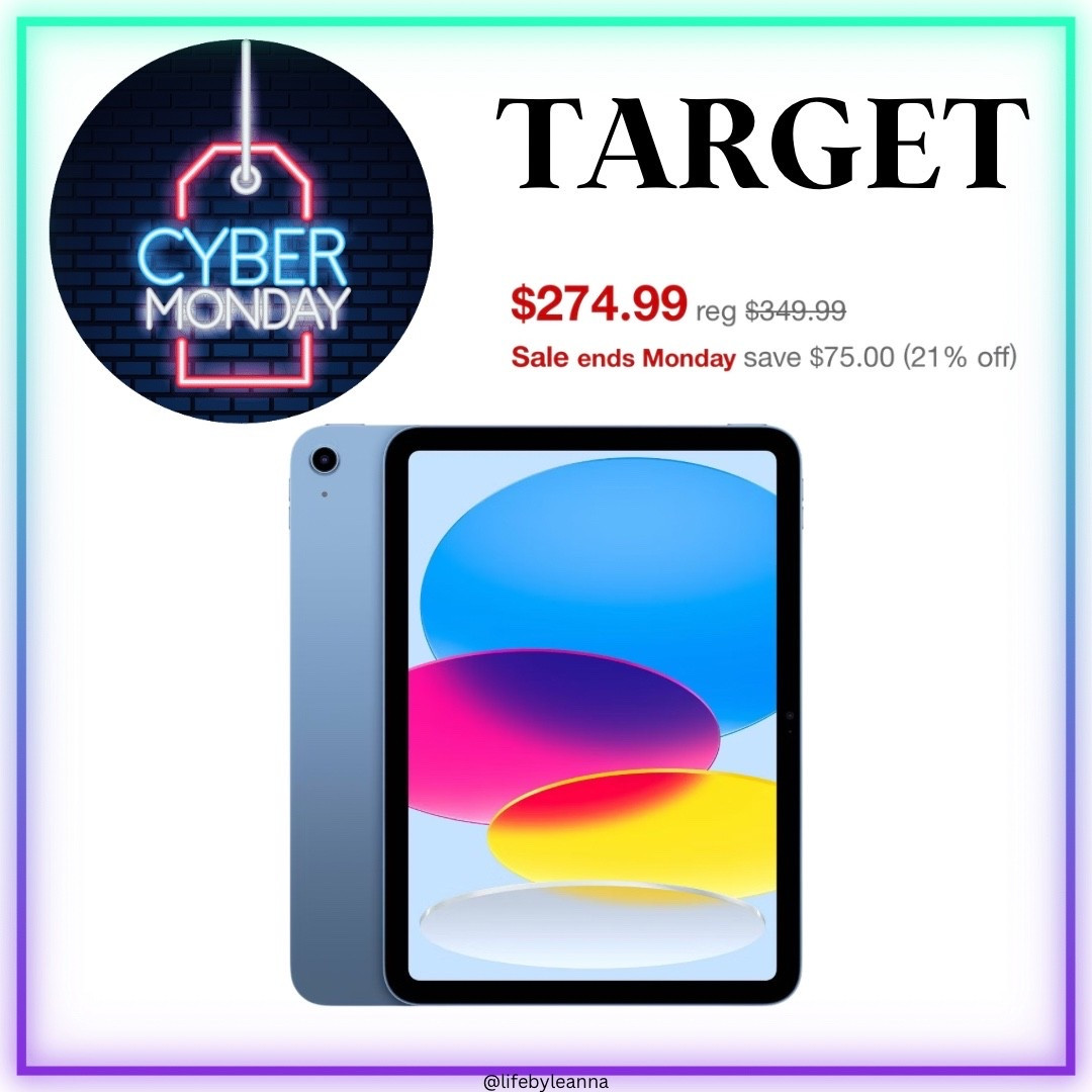 Target cyber Monday deals start today and end 12/1!! 








Target/ iPad/ cyber Monday/ deals 

#LTKCyberWeek #LTKGiftGuide #LTKSaleAlert