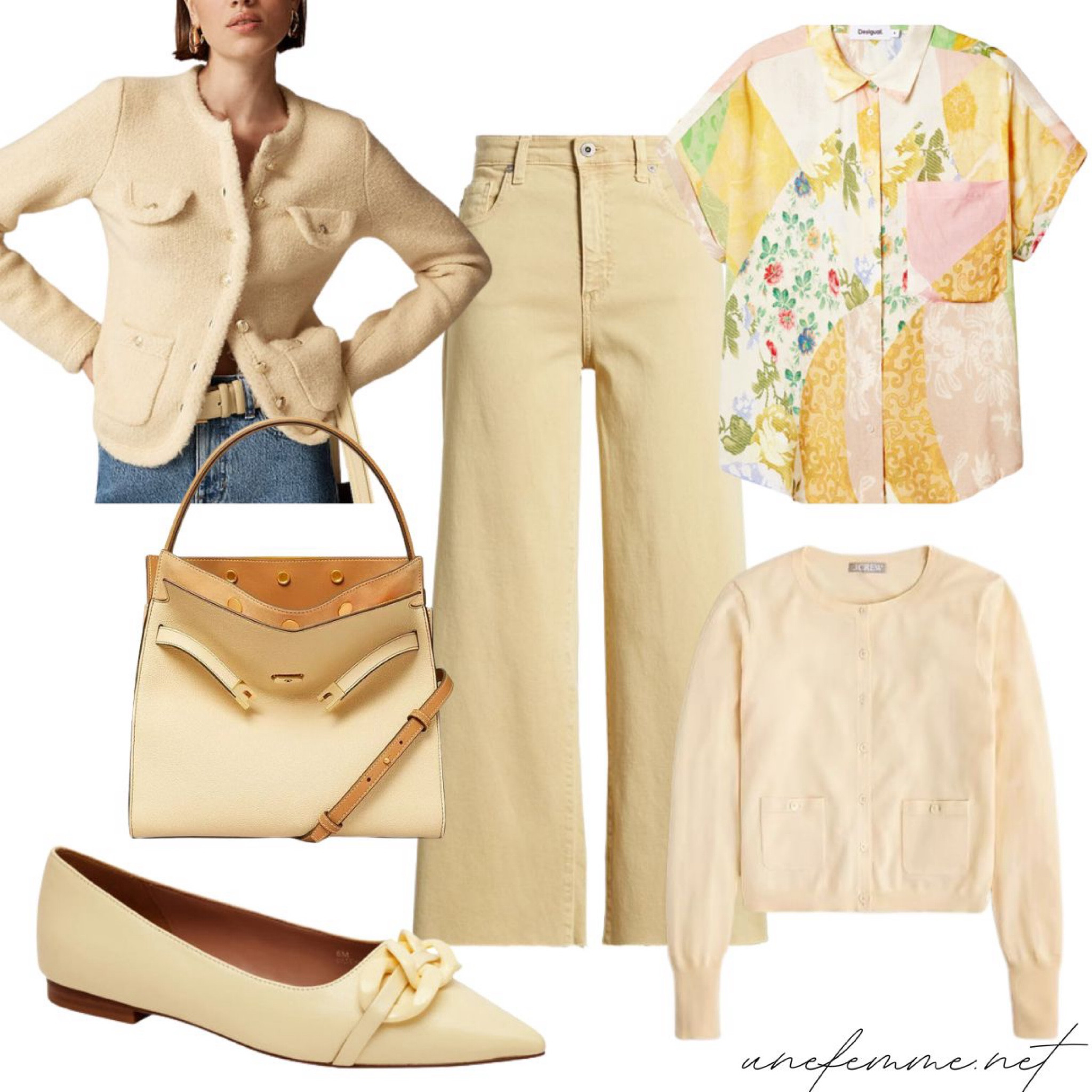 Fall color trends: butter yellow! Lady jacket, wide leg jeans, classic cardigan, pointed toe flats  

#LTKSeasonal #LTKOver40 #LTKStyleTip