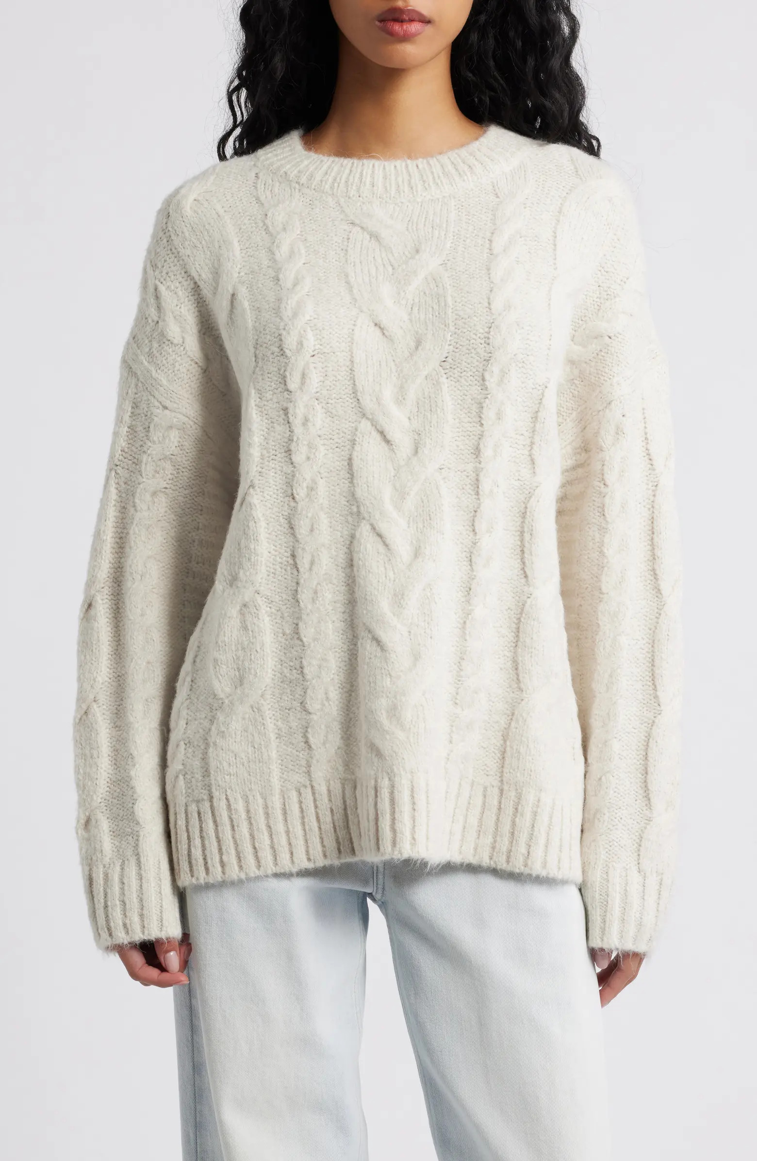 Oversize Cozy Cable Sweater | Nordstrom