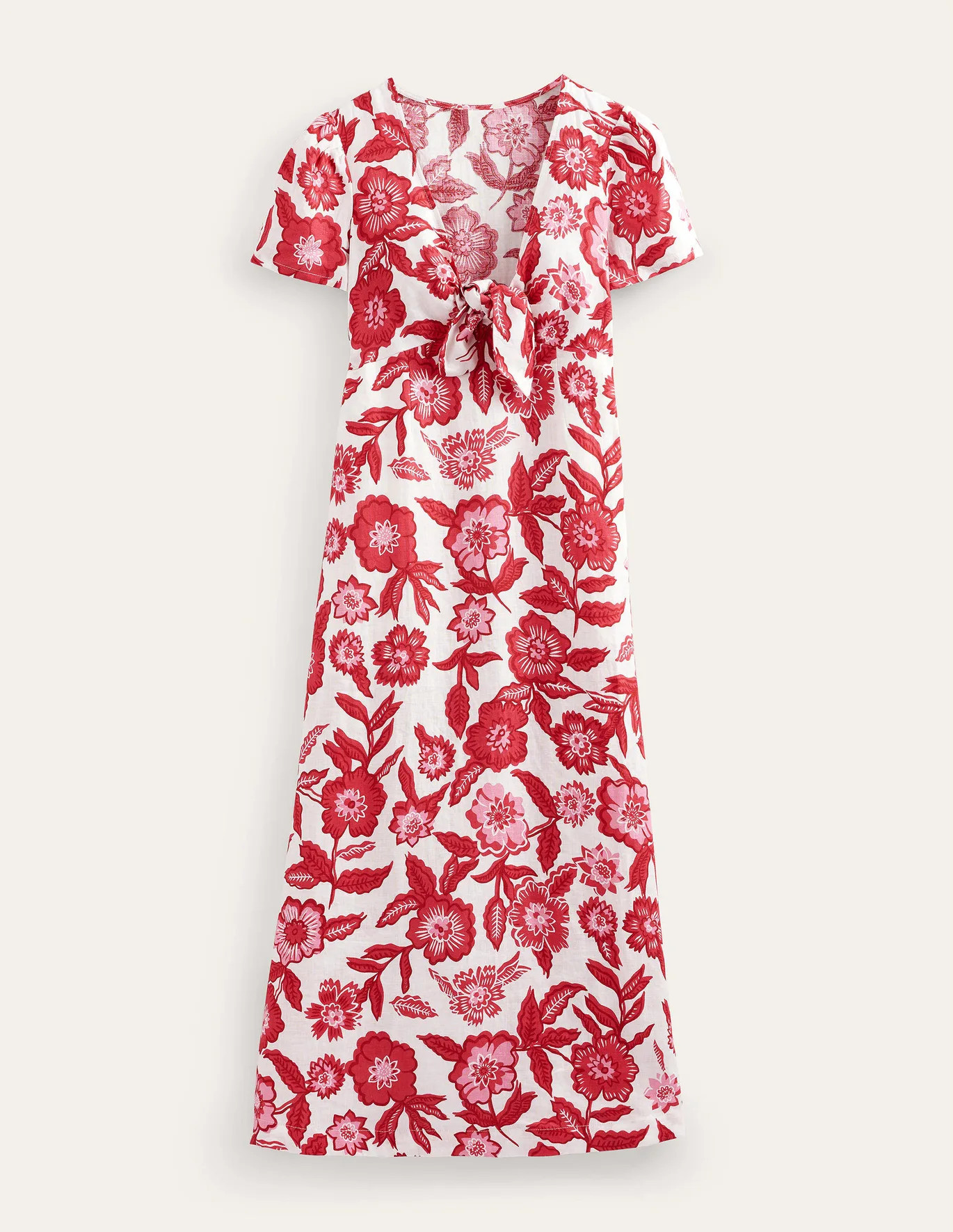 Tie Front Linen Midi Dress | Boden (US)