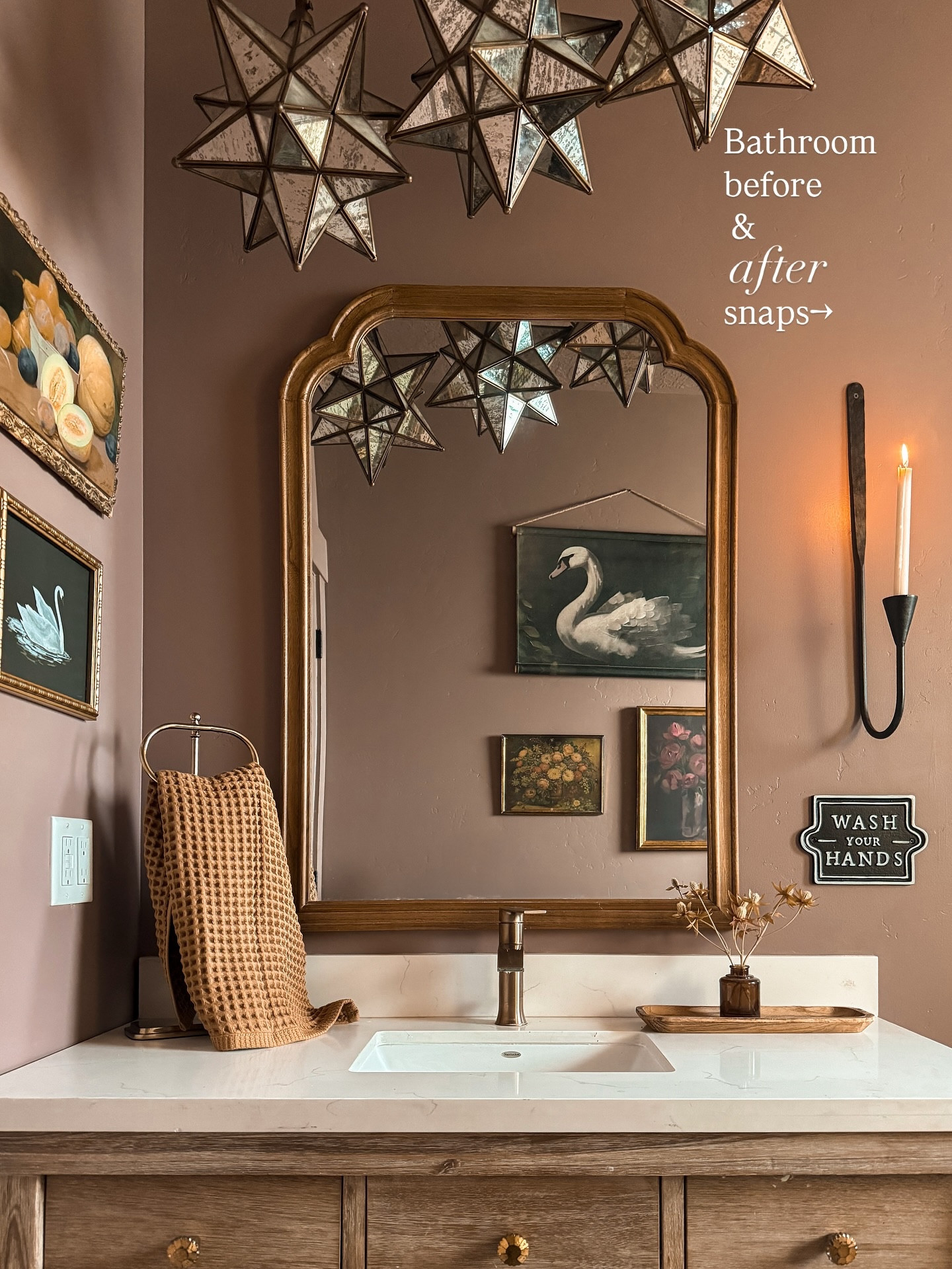 Proof that a little magic (and a lot of paint) can turn even the most basic bathroom into something storybook-worthy. ✨ Scroll for the before and afters —you won’t believe it. #BathroomMakeover #VintageVibes #BeforeAndAfter

#LTKHome #LTKFindsUnder50 #LTKFindsUnder100