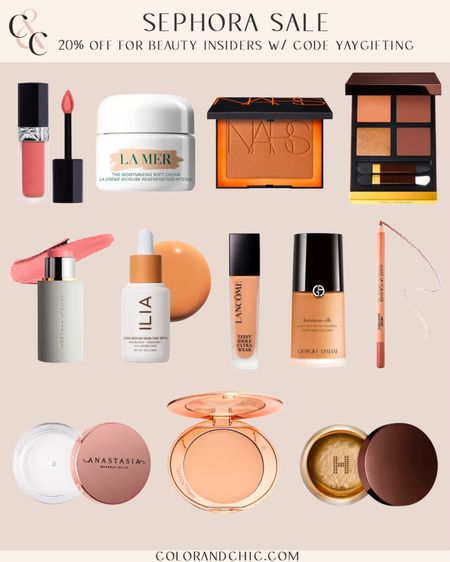 Sephora Sale with 20% off almost everything for beauty insiders with code YAYGIFTING! Only available for one time use and ends on December 10th! Including La Mer, Tom Ford, Hourglass and more. Great sale for gift giving 

#LTKbeauty #LTKGiftGuide #LTKsalealert