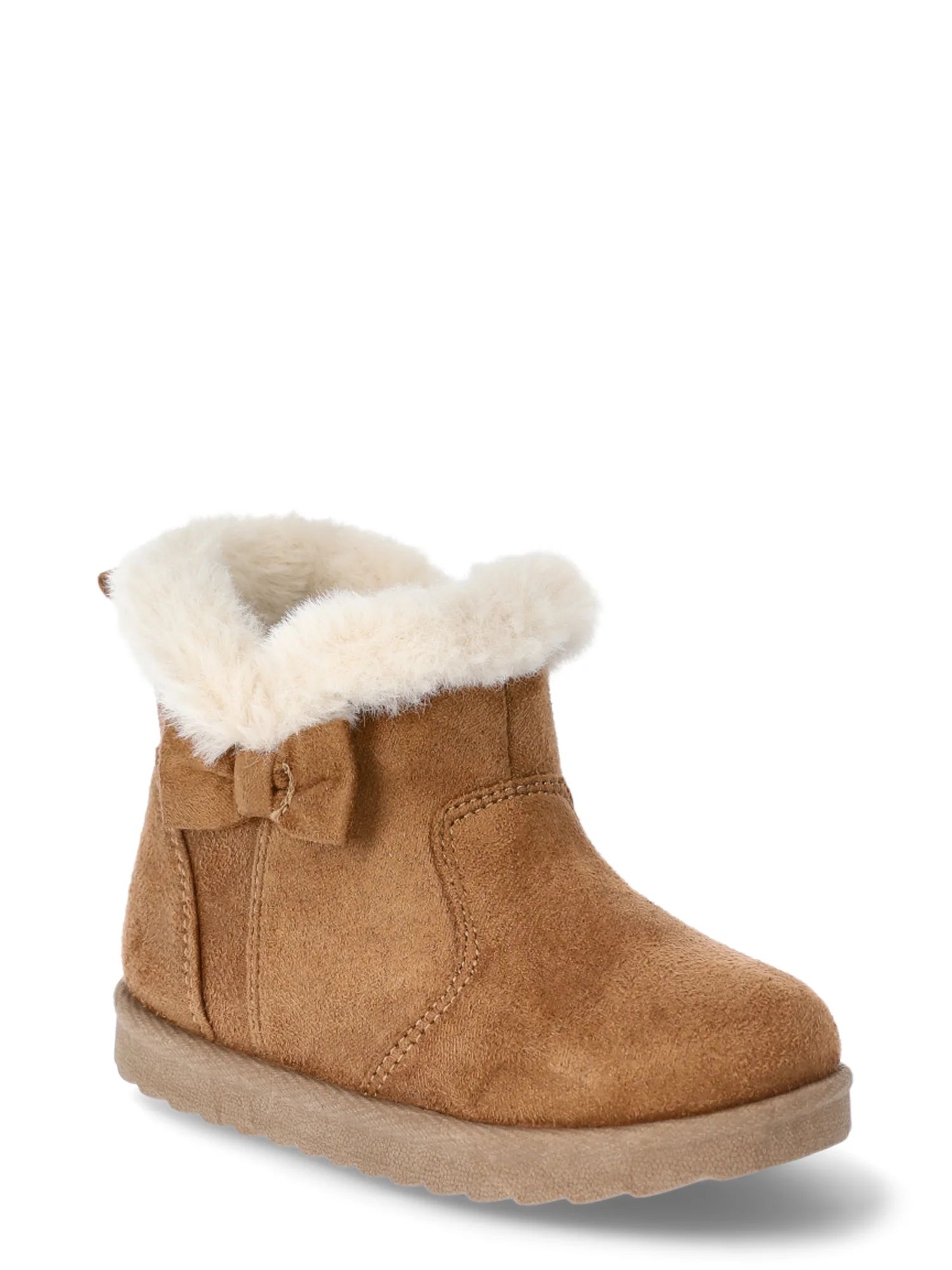 Wonder Nation Baby Girl Faux Suede Boots | Walmart (US)