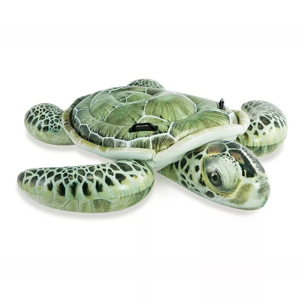 Intex 57555EP Realistic Sea Turtle Inflatable Ride-On Pool Float with Handles | Target