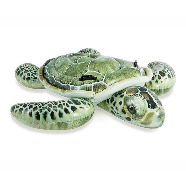Intex 57555EP Realistic Sea Turtle Inflatable Ride-On Pool Float with Handles | Target
