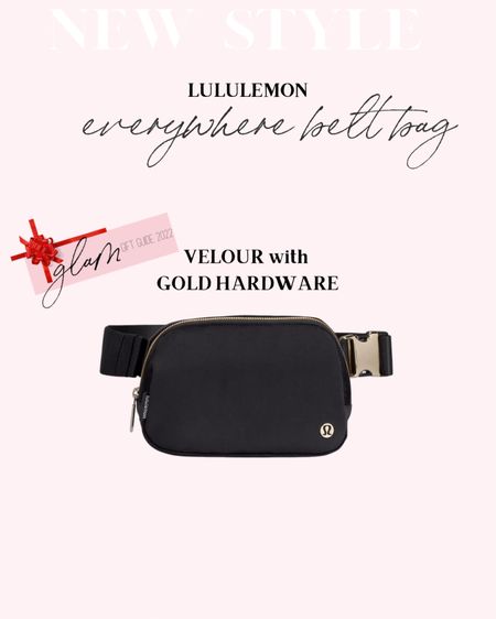 New Lululemon belt bag with gold hardware! 

#LTKSeasonal #LTKGiftGuide #LTKitbag