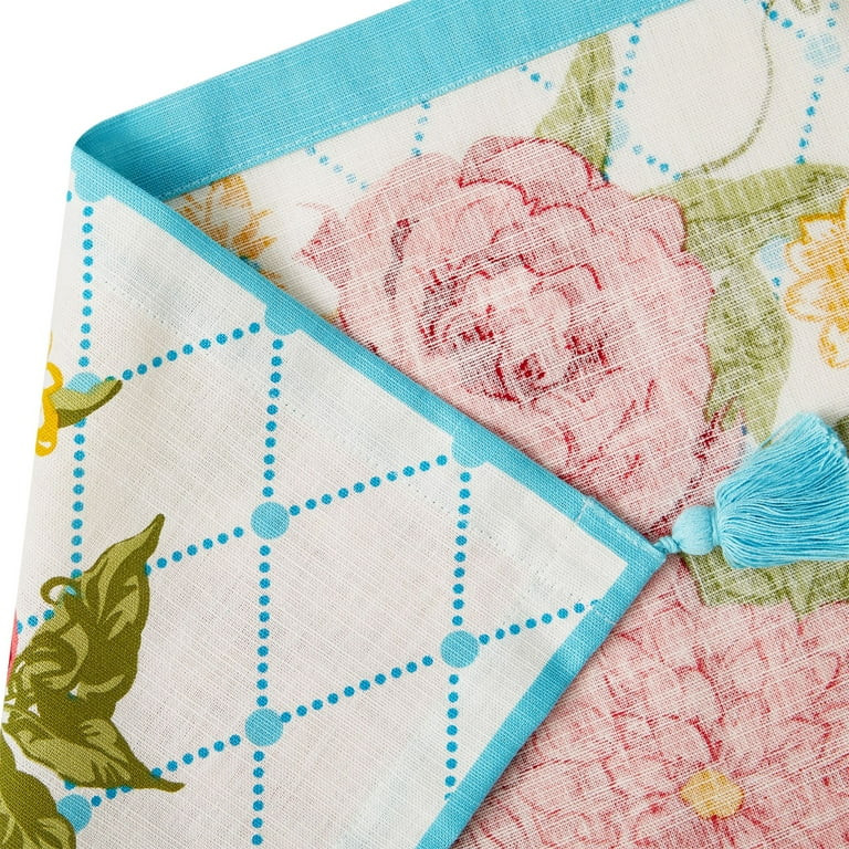 The Pioneer Woman Sweet Rose Table Throw, 50" x 50", Multi-color | Walmart (US)