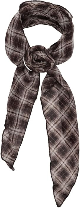Plaid Scarf for Women Elegant Neck Scarf with Detachable Flower | Amazon (US)