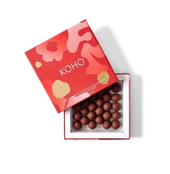 Chocolate Covered Macadamia Nuts Limited Edition Red Box - Milk 5.5oz | KOHO