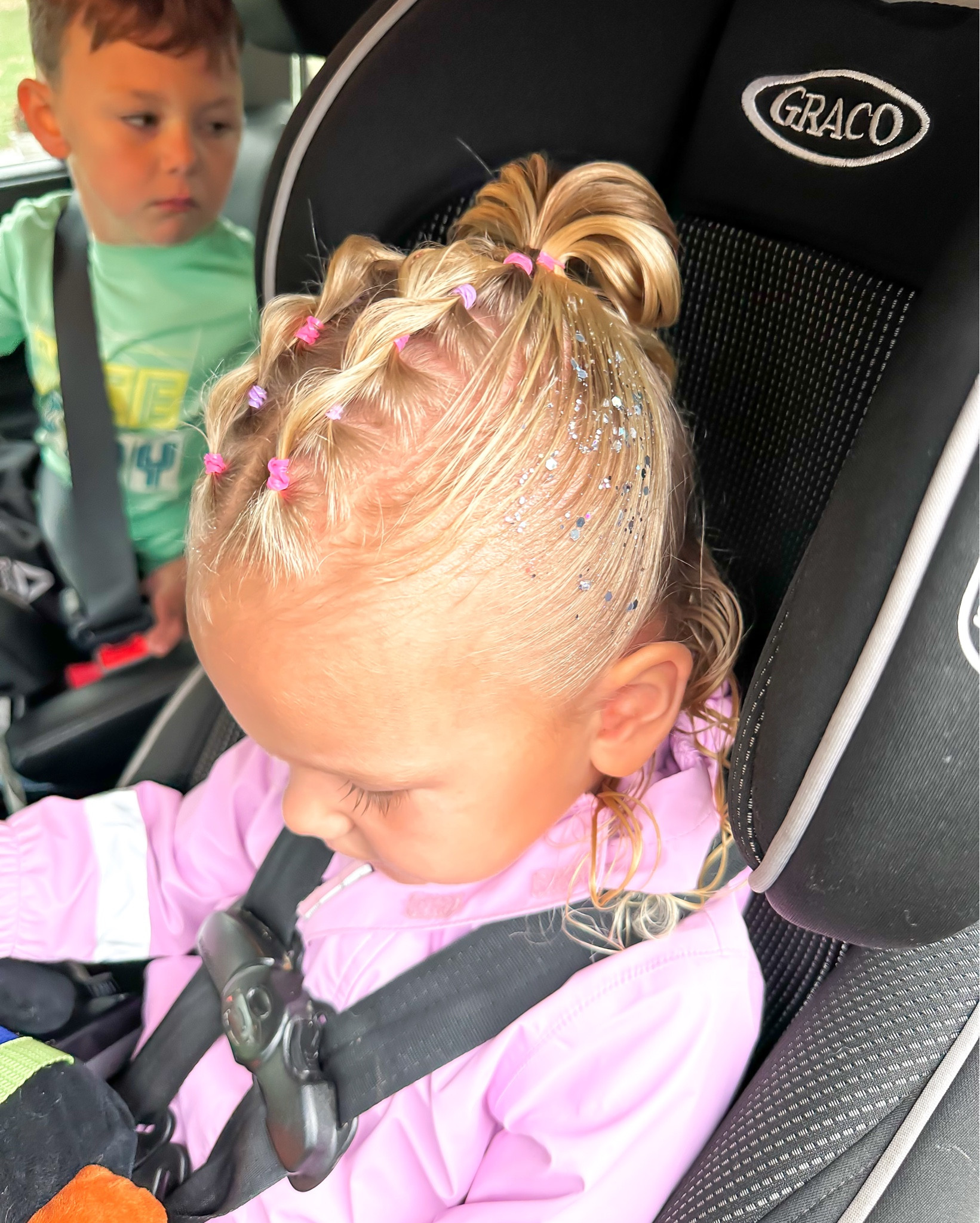 The hair products I use for my 3 year old and myself!