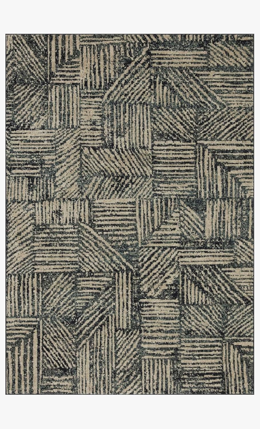 Loloi II Bowery Collection BOW-01 Midnight/Taupe 9'-6" x 12'-6" Area Rug | Amazon (US)