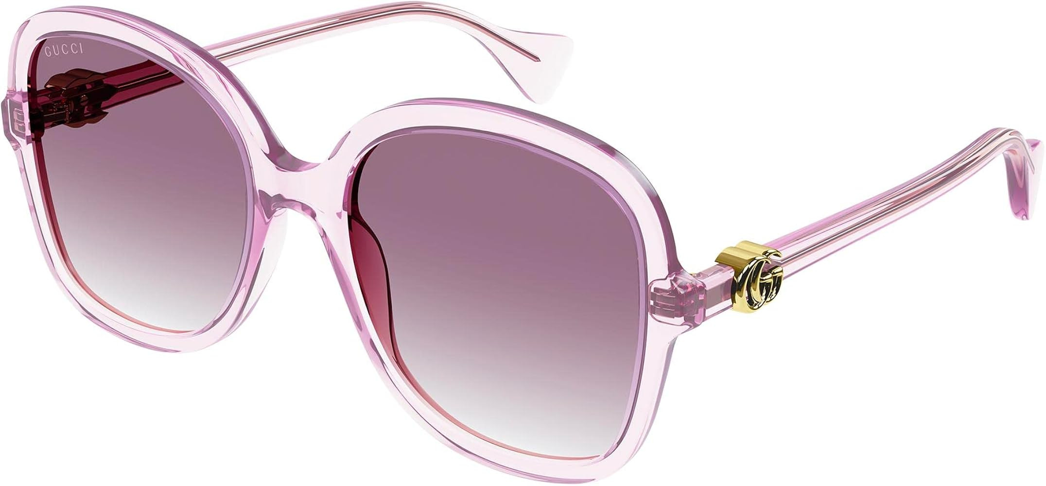 Gucci GG1178S Pink/Pink/Violet One Size | Amazon (US)