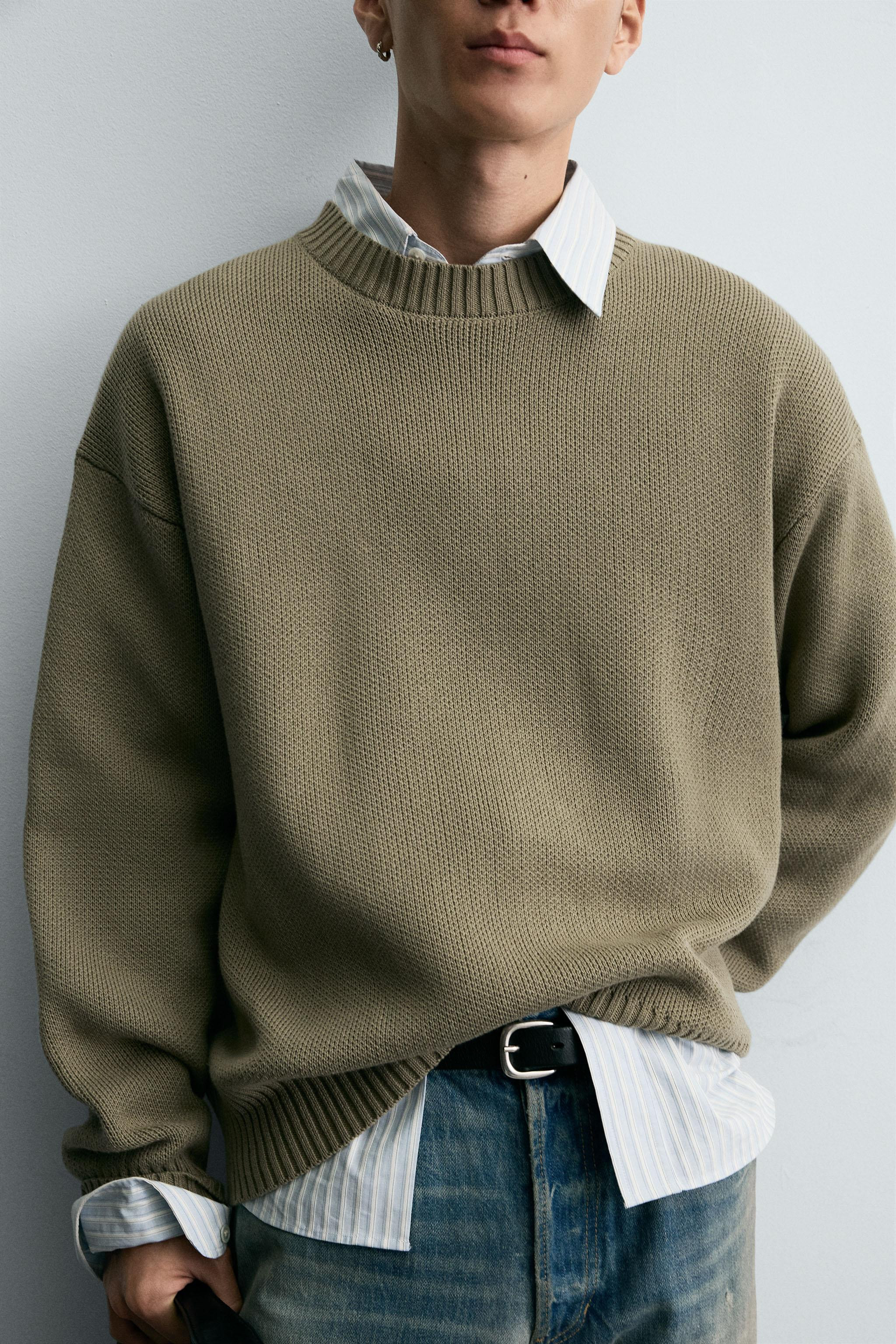 COTTON TEXTURE SWEATER | Zara US