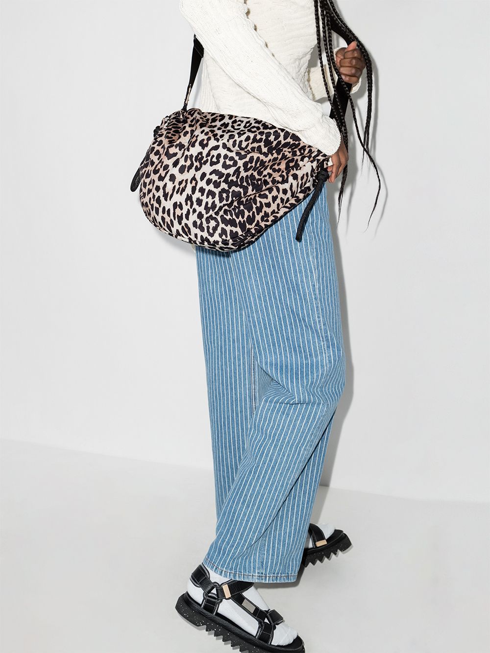 leopard print shoulder bag | Farfetch (UK)