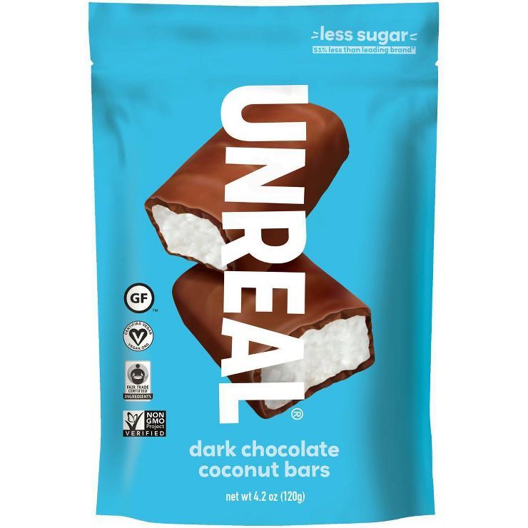 UNREAL Dark Chocolate Coconut Bars - 4.2oz | Target
