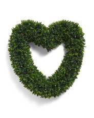 22in Uv Protected Outdoor Boxwood Heart Wreath | Home Essentials | Marshalls | Marshalls