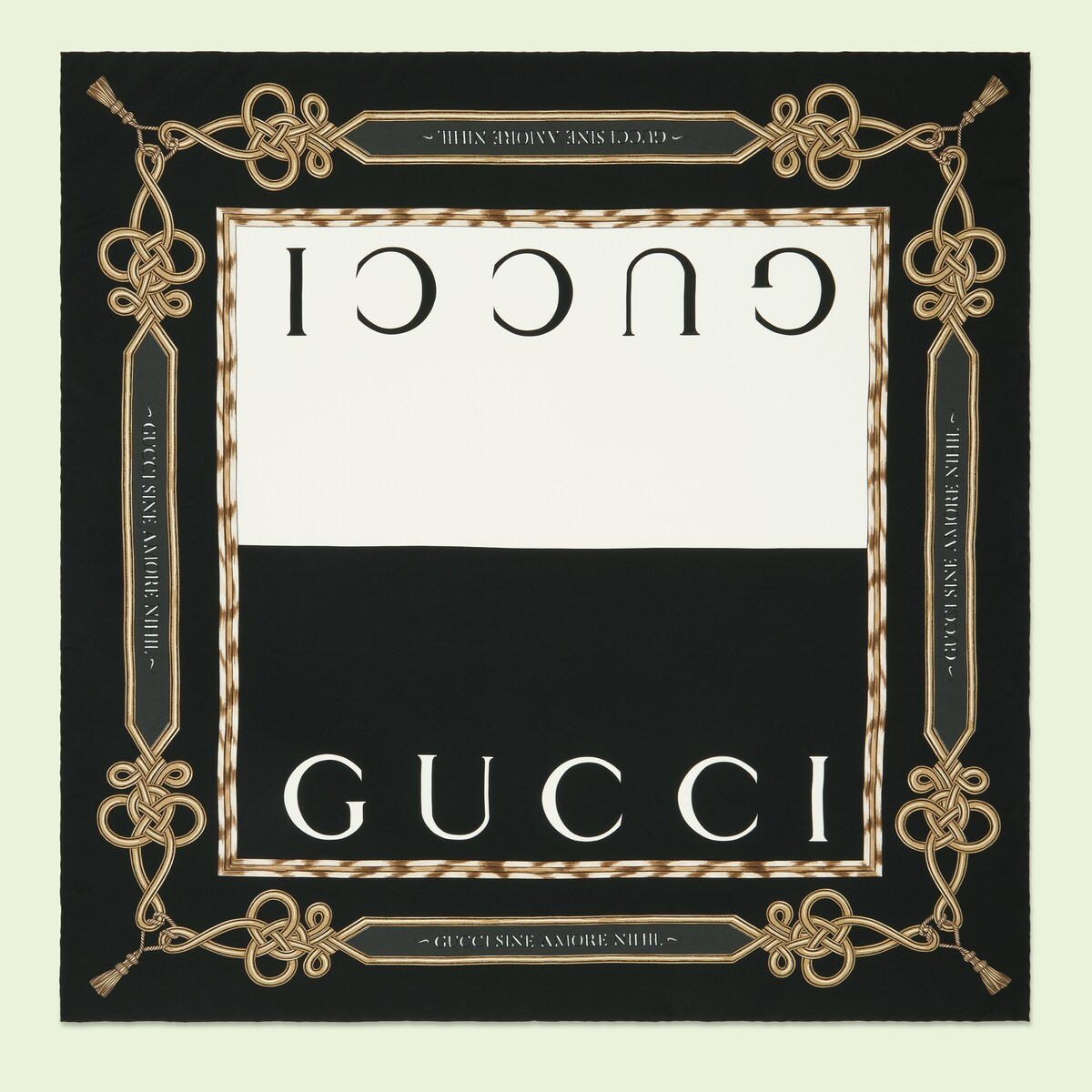 Gucci - Double Gucci print silk scarf | Gucci (US)