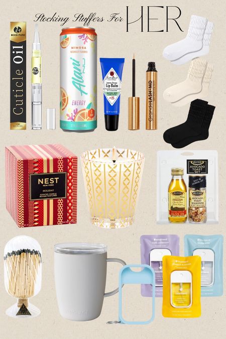 Amazon stocking stuffers for her! Burn this Christmas candle on Christmas Day it is THE BEST!!! The vinglace made a coffee cup with a handle but you can sneak champagne in there. 😉 The avacado toast duo is so yummy! #meandmrjones 

Gifts for her, stocking stuffer ideas, amazon gifts for her 

#LTKHoliday #LTKGiftGuide #LTKfindsunder50