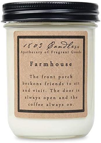 1803 Candles - Scented Soy Jar Candle - Farmhouse Scent | Amazon (US)