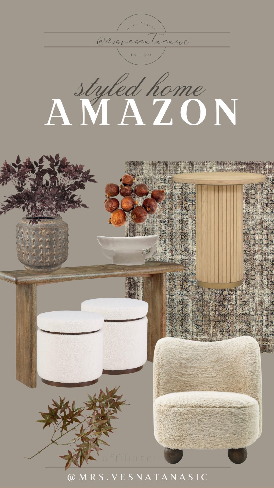 Styled console table for fall! Sale alert on rug! | Amazon (US)