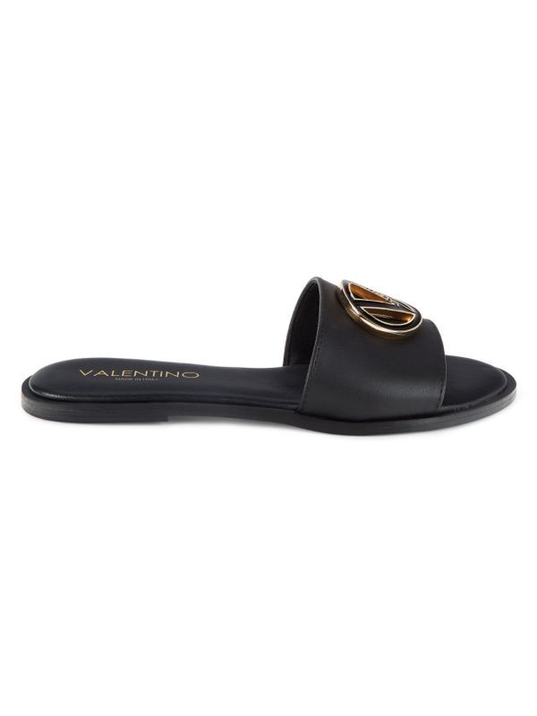Bugola Logo Leather Flat Sandals | Saks Fifth Avenue OFF 5TH