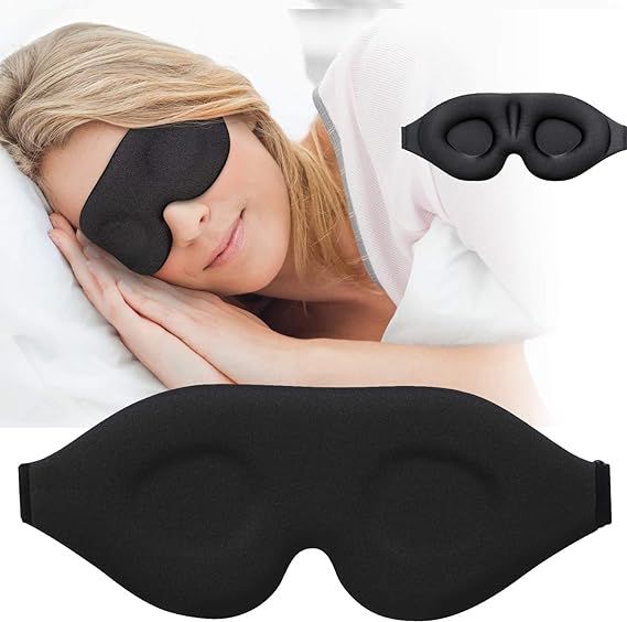 3D Sleep Mask, New Arrival Sleeping Eye Mask for Women Men, Contoured Cup Night Blindfold, Luxury... | Amazon (US)