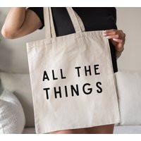 All The Things Canvas Tote Bag | Etsy (US)