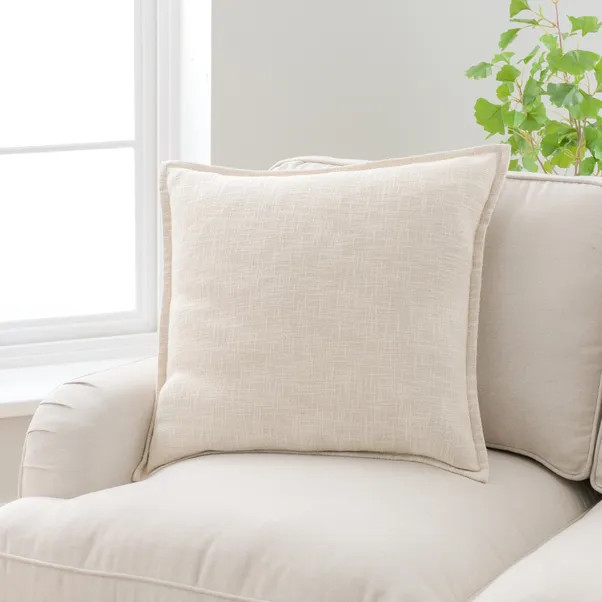 Westcott Cotton Slub Square Cushion | Dunelm