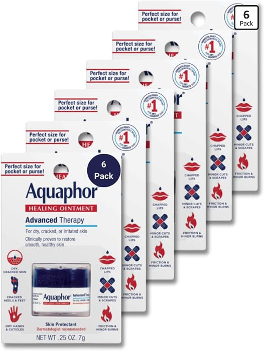 Aquaphor Healing Ointment Advanced Therapy Skin Protectant, Dry Skin Body Moisturizer, 0.25 Oz Ja... | Amazon (US)