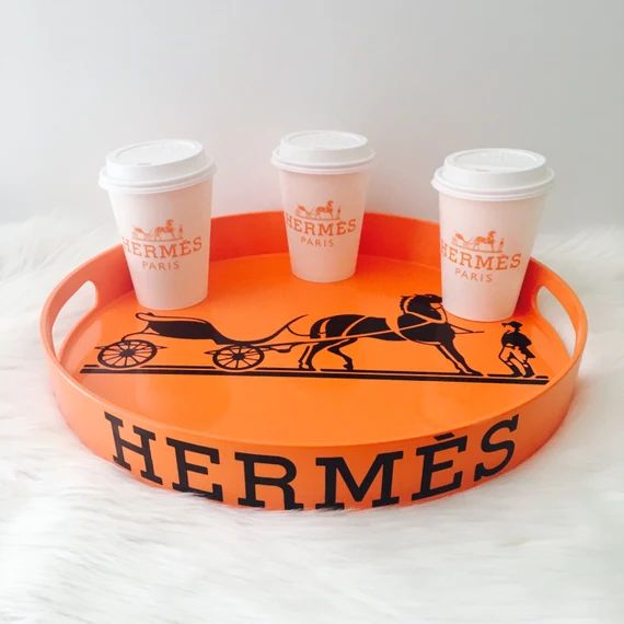 Orange Hermes Tray DIY | Etsy (US)