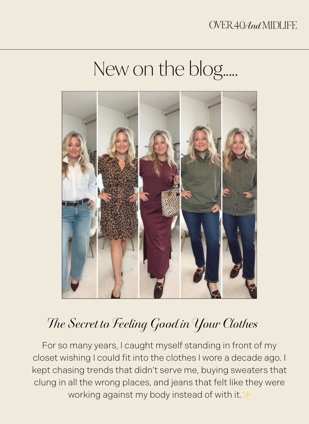 Read more on www.over40andmidlife.com

Why This Message Matters More Than Ever

For so many years, I caught myself standing in front of my closet wishing I could fit into the clothes I wore a decade ago. I kept chasing trends that didn’t serve me, buying sweaters that clung in all the wrong places, and jeans that felt like they were working against my body instead of with it.

But here’s the truth: the secret to feeling good in your clothes again isn’t about “bouncing back” to who you used to be. It’s about dressing for the woman you are right now. That mindset shift changes everything.

This fall, I partnered with Walmart Fashion to find the pieces that feel good, fit beautifully, and look chic — all at an incredible value. And I can honestly say: this lineup is giving me confidence, comfort, and effortless style I’ll be wearing on repeat.


👑"Helping you look good, feel good!" - Lindsey Denver


#LTKMidsize #LTKOver40 #LTKFindsUnder50