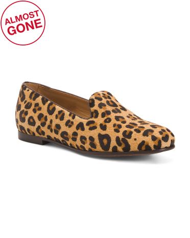Made In Brazil Hair Calf Belgian Walker Flats | TJ Maxx