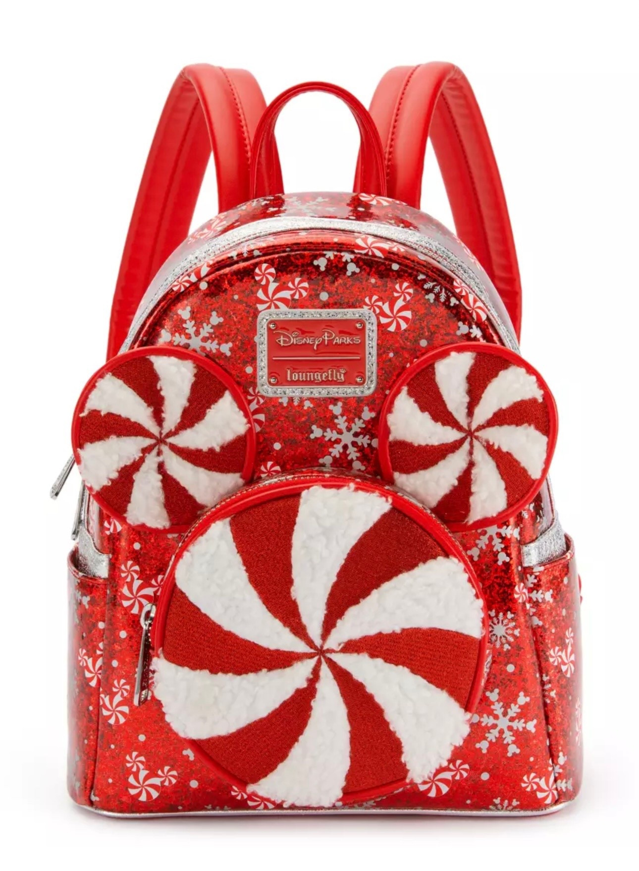 Mickey Mouse peppermint swirl icon Disney loungefly backpackk