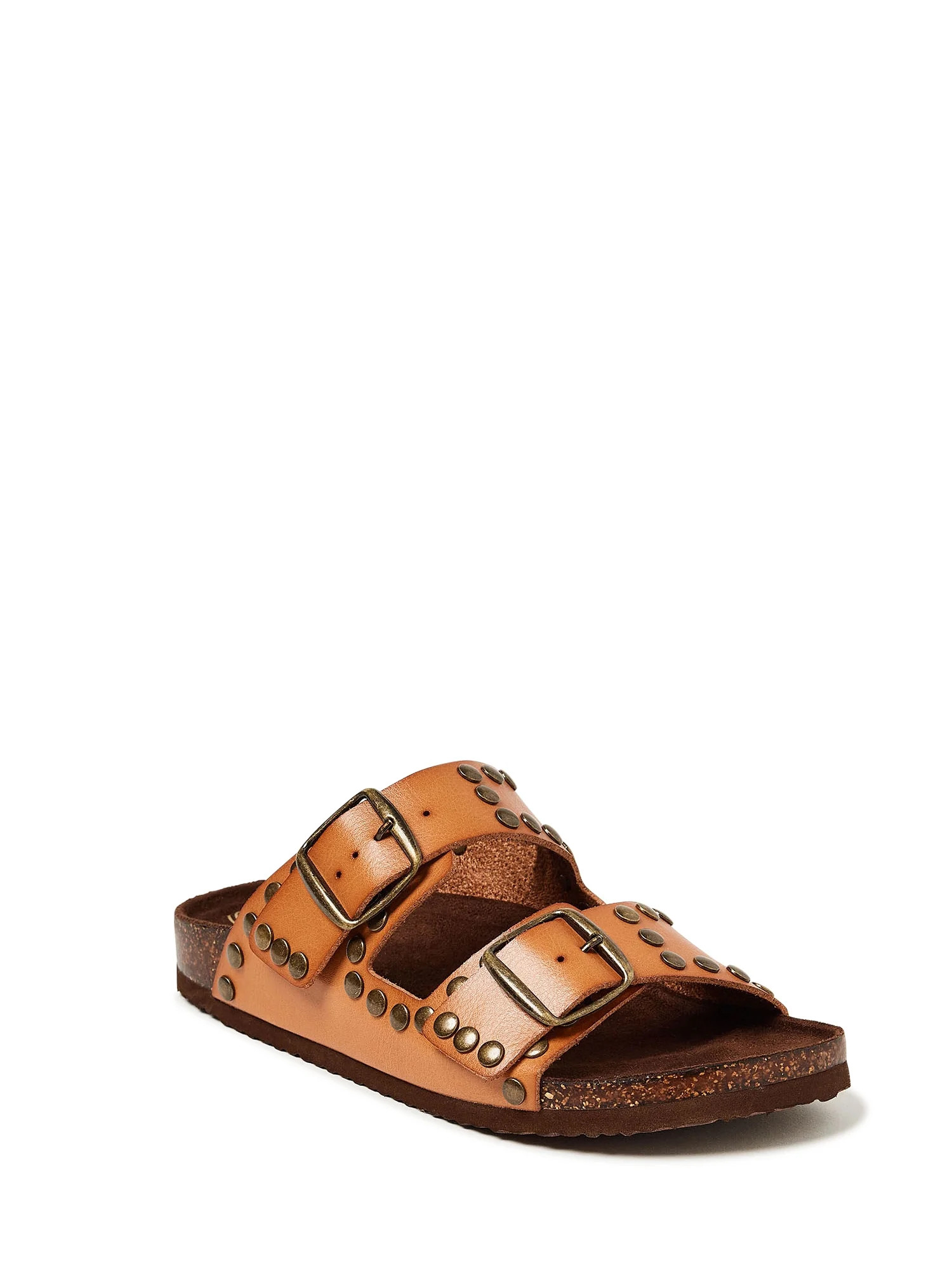 Scoop Women's Studded Footbed Two Strap Sandal - Walmart.com | Walmart (US)