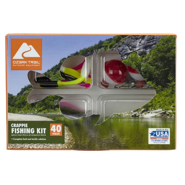 Ozark Trail 40 Piece Crappie Fishing Assorted Lure Kit | Walmart (US)